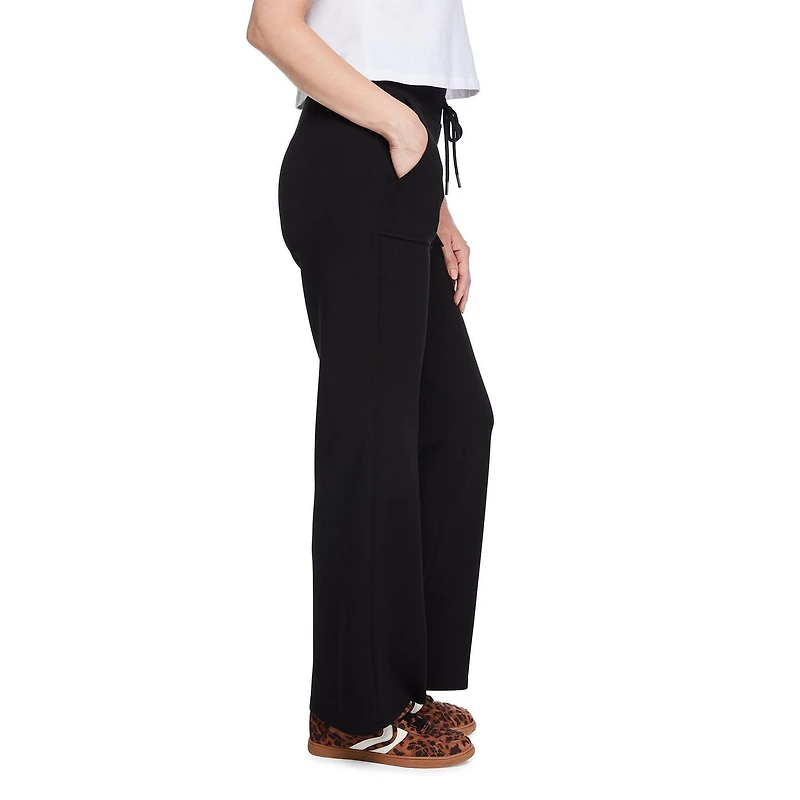 Pantalon de survêtement évasé en tricot doux George pour femmes