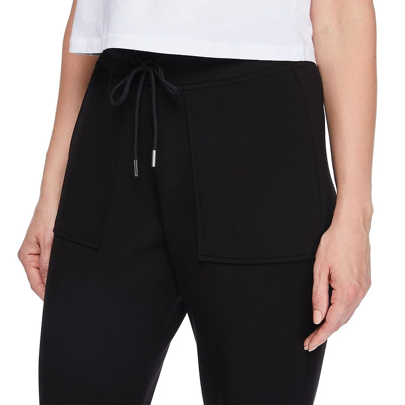 Pantalon de survêtement évasé en tricot doux George pour femmes