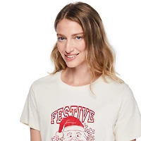 George Women's Christmas Short Sleeve Tee