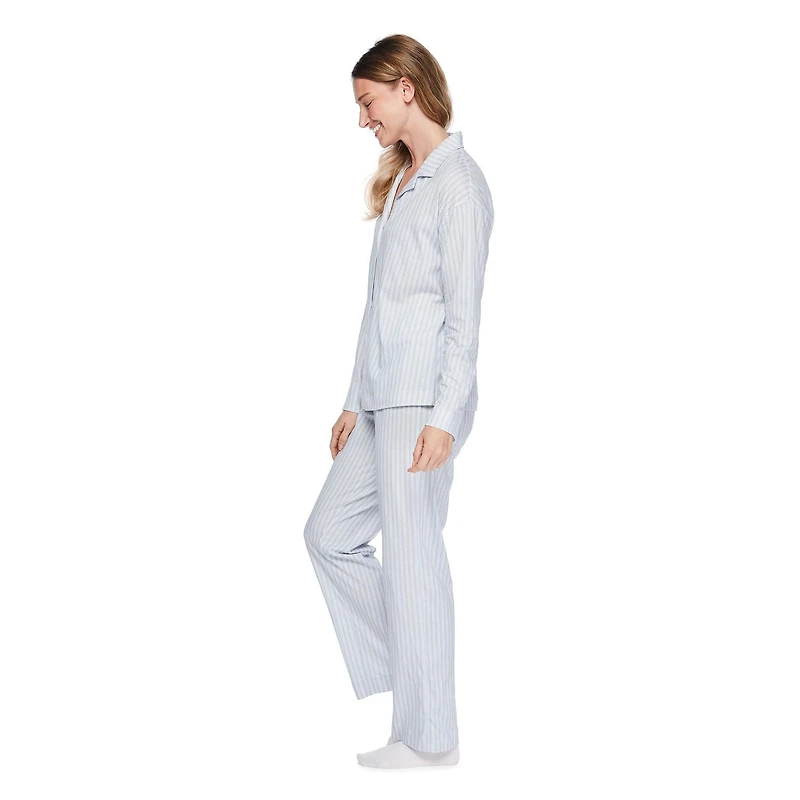 George Women's Notch Collar Pajama 2-Piece Set