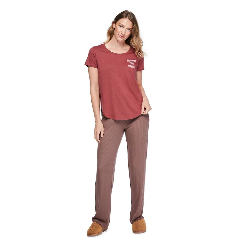 T-shirt de nuit avec encolure dégagée George pour femmes