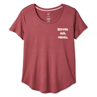 T-shirt de nuit avec encolure dégagée George pour femmes