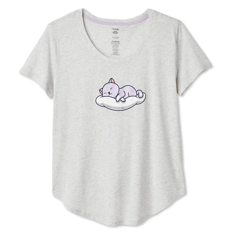 George Women's Scoop-Neck Sleep T-Shirt
