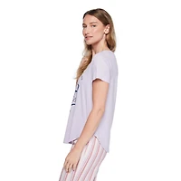 T-shirt de nuit avec encolure dégagée George pour femmes