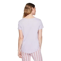 T-shirt de nuit avec encolure dégagée George pour femmes