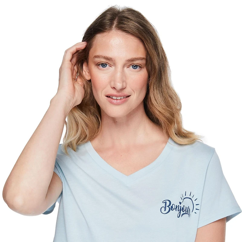 George Women's Plus V-Neck Sleep T-Shirt