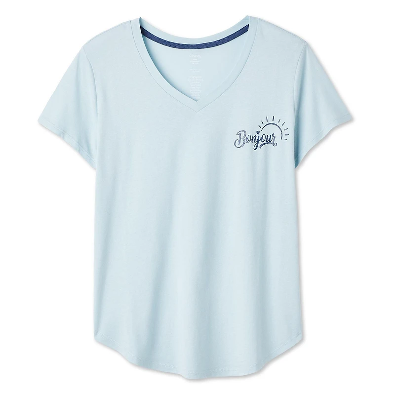 George Women's Plus V-Neck Sleep T-Shirt