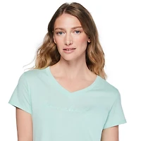 George Women's Plus V-Neck Sleep T-Shirt
