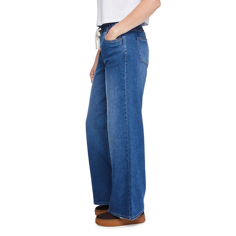 George Women's Wide Leg Knit Jean