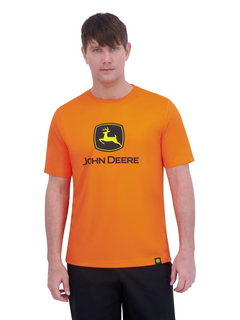 T-shirt à manches courtes graphique Interlock John Deere pour hommes