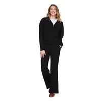 Pantalon de survêtement évasé en tricot doux George pour femmes