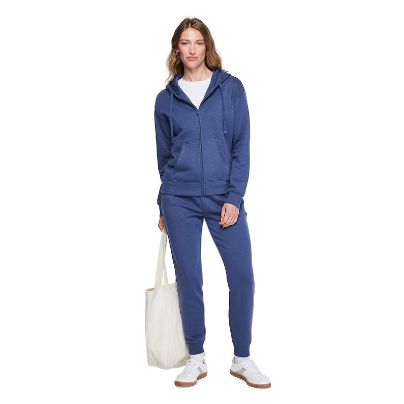 Haut à capuchon zippé sur la longueur George pour femmes