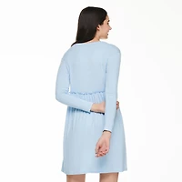 No Boundaries Women's Henley Babydoll Dress