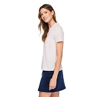 T-shirt à pochette encolure en V George pour femmes