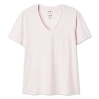 T-shirt à pochette encolure en V George pour femmes