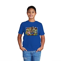 Super Mario Boys Group Short Sleeve T-Shirt, Sizes: XS-XL
