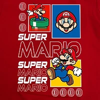 Super Mario Boys T-Shirt Manche Courte Future Mario Tailles: TP-TG