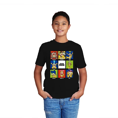 Super Mario Boys Bad Guy Box T-Shirt Manche Courte Tailles: TP-TG