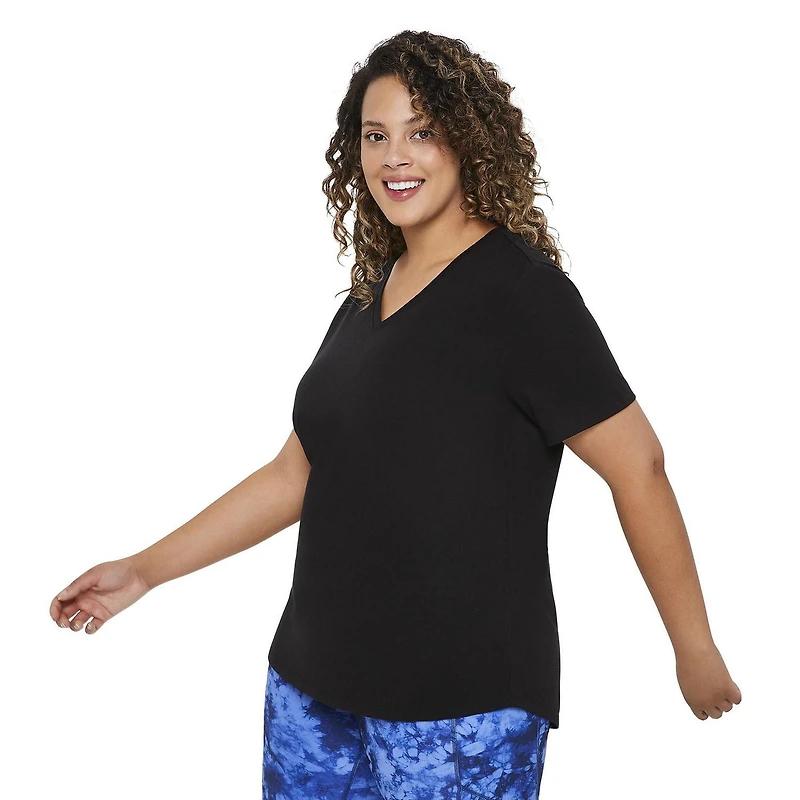 T-shirt de base Athletic Works Plus pour femmes