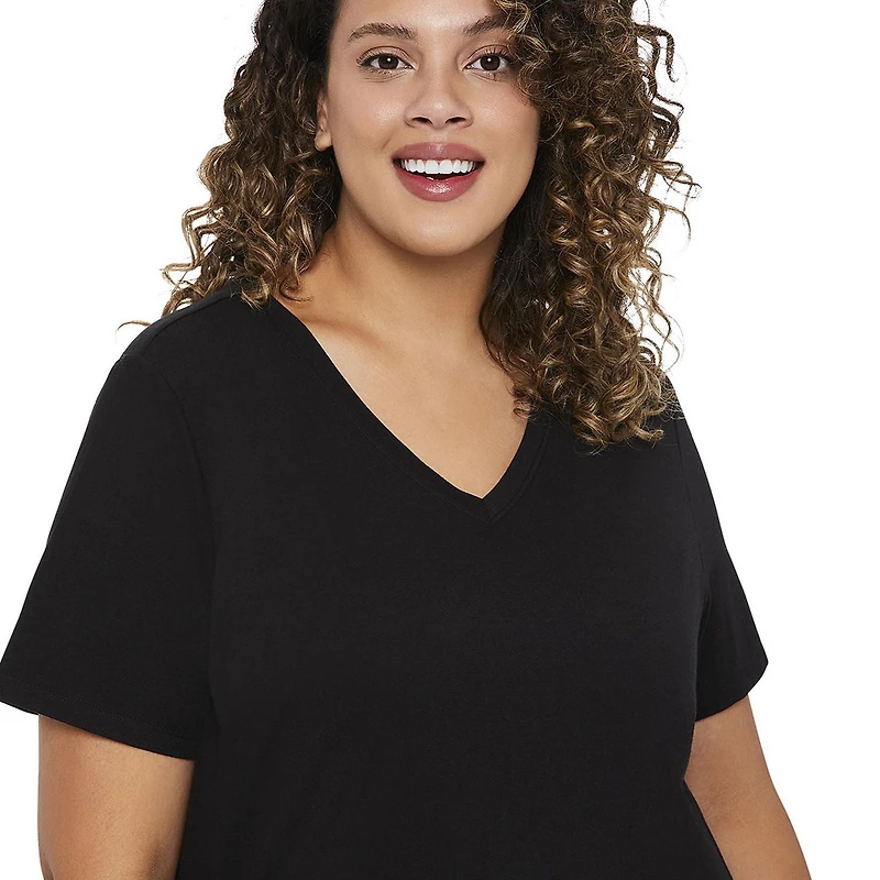 T-shirt de base Athletic Works Plus pour femmes