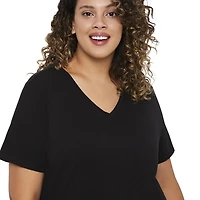 T-shirt de base Athletic Works Plus pour femmes