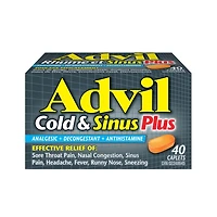 Advil Cold & Sinus plus 40s, Cold & Sinus Plus