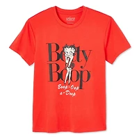 T-shirt à manches courtes Betty Boop pour femmes Tailles TP–TG