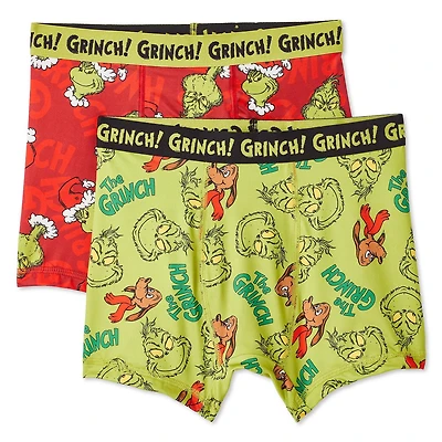 Lot de 2 caleçons boxeurs Le Grinch pour garçons