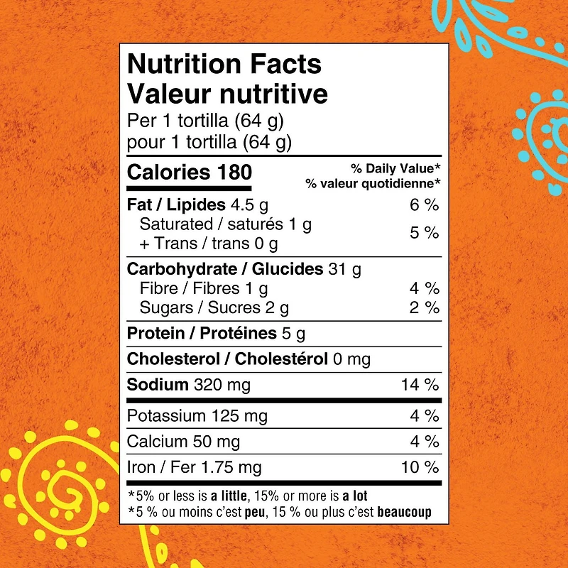 Casa Mendosa Original 10" grandes tortillas 10 ct, 640 g