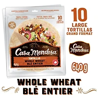 Casa Mendosa Blé entier 10" grandes tortillas