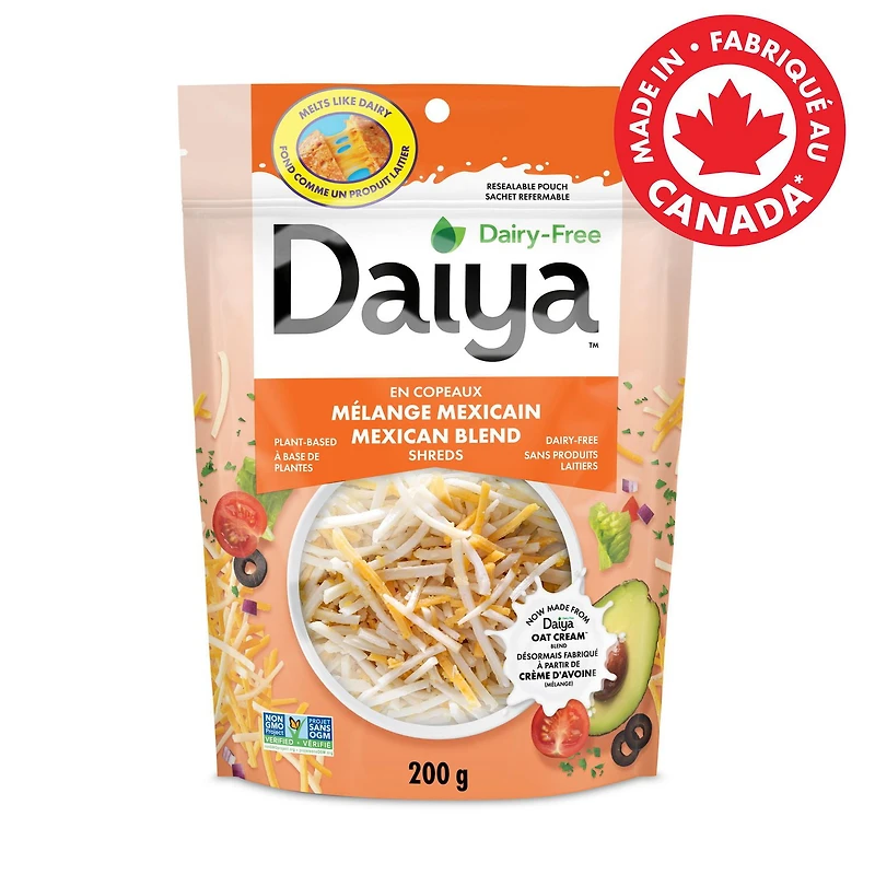 Daiya Dairy Free Mexican Blend Cheese Shreds, 200g