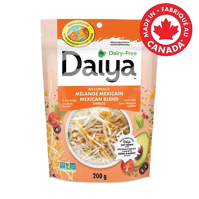 Daiya Dairy Free Mexican Blend Cheese Shreds, 200g