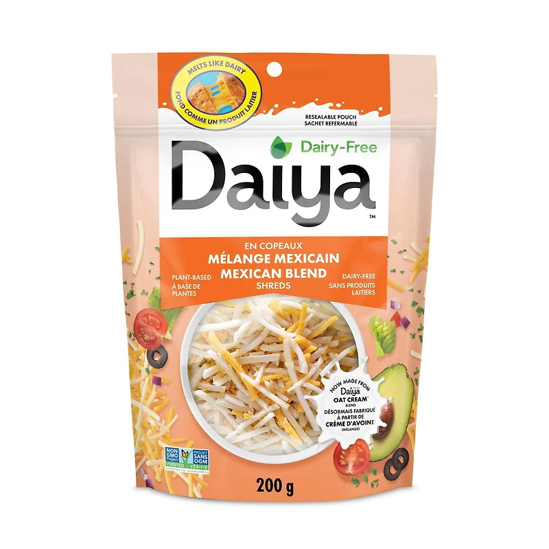 Daiya Dairy Free Mexican Blend Cheese Shreds, 200g