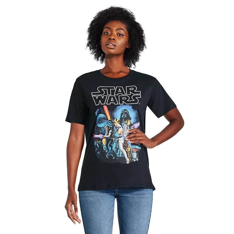 T-shirt coupe garçonne Star Wars pour femmes