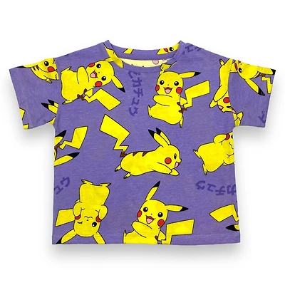 Pokemon Tee-shirt court à manches courtes fille