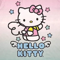 Hello Kitty Girl's pj set. This girl's pj set has a long sleeve crew neck shirt and pant with elastic waist band and