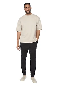 Jeaniologie ™ Men’s fashion cargo pull-on jogger - Black