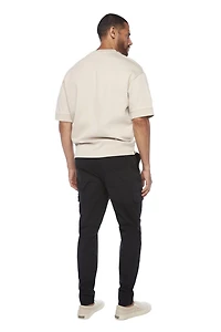 Jeaniologie ™ Men’s fashion cargo pull-on jogger - Black