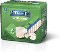 Culottes d'incontinence FitRight Ultra pour adultes, taille S, pour tour de taille de 50 à 81 cm, sachet de 20