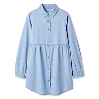 George Girls' Button-Up Shirt Dress