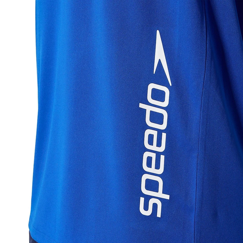 T-shirt de bain à manches courtes de couleur unie Speedo pour hommes