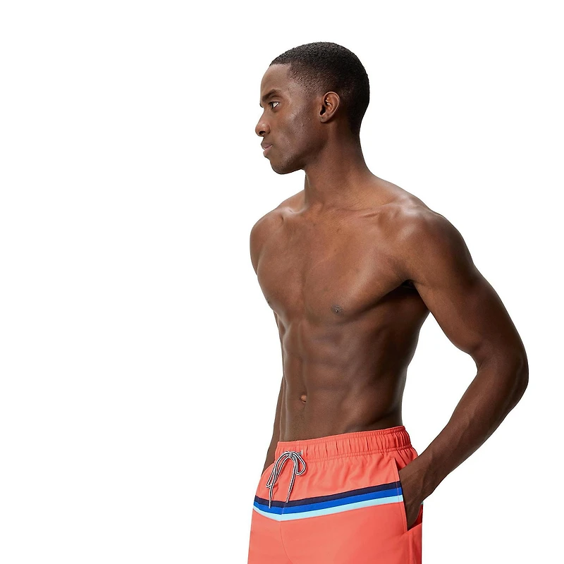 Speedo Men's Colour Block Stripe Volley 18"
