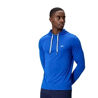 Haut à capuchon de bain à manches longues de couleur unie Speedo pour hommes