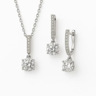 Luxury Designs Cubic Zirconia Necklace & Earring set