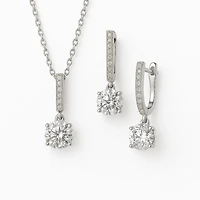 Luxury Designs Cubic Zirconia Necklace & Earring set
