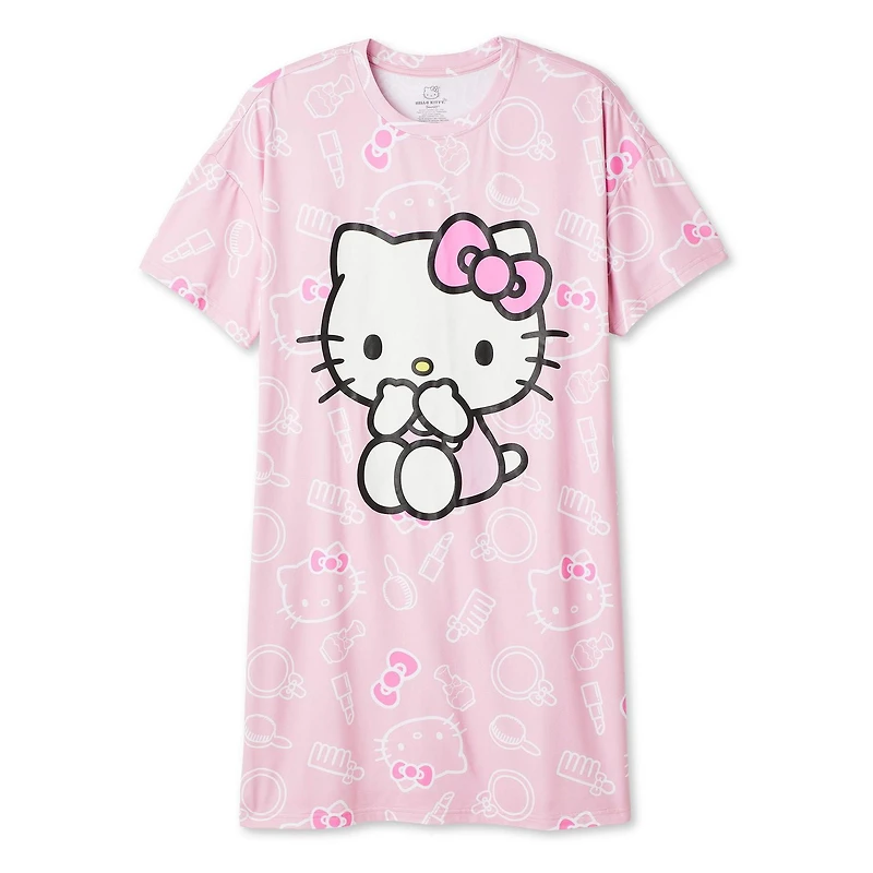 Chemise de nuit Hello Kitty pour femmes