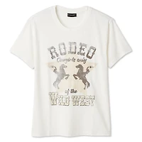 T-shirt rodeo The Pink Closet pour femmes