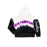 Sweat à capuche à manches longues Justice pour filles