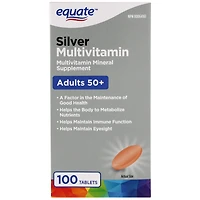 Equate Silver Multivitamin, 100 Tablets