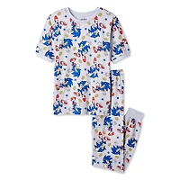 Sonic The Hedgehog Boys' Two Piece Pajama Set